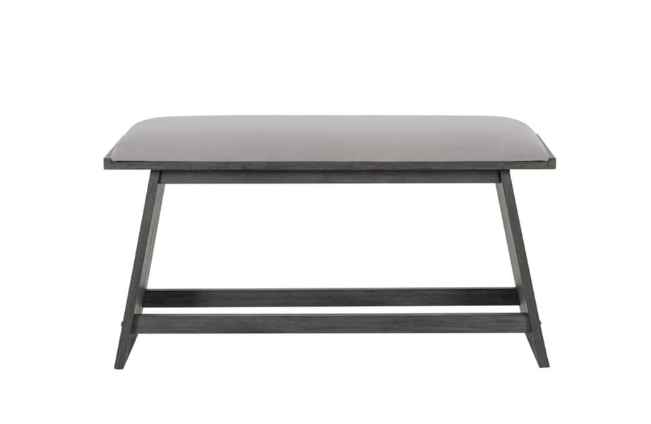 LUXURY SUEDE GREY BAR BENCH