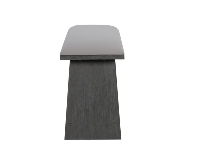 LUXURY SUEDE GREY BAR BENCH