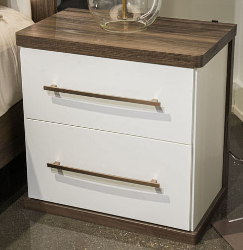 Kendanport Two Drawer Nightstand