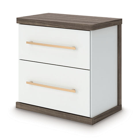 Kendanport Two Drawer Nightstand
