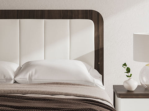 Kendanport Queen Upholstered Bed with LED Headboard