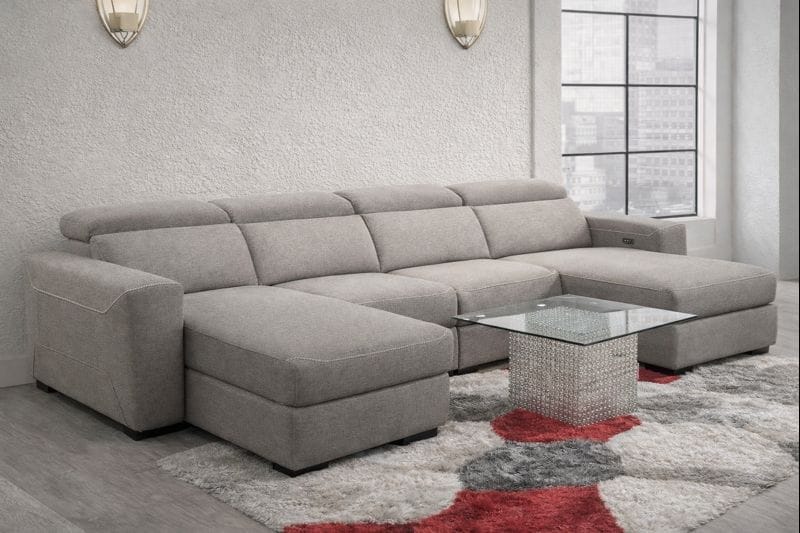 Mabton 4-Piece Power Reclining Sectional with Left & Right Chaise