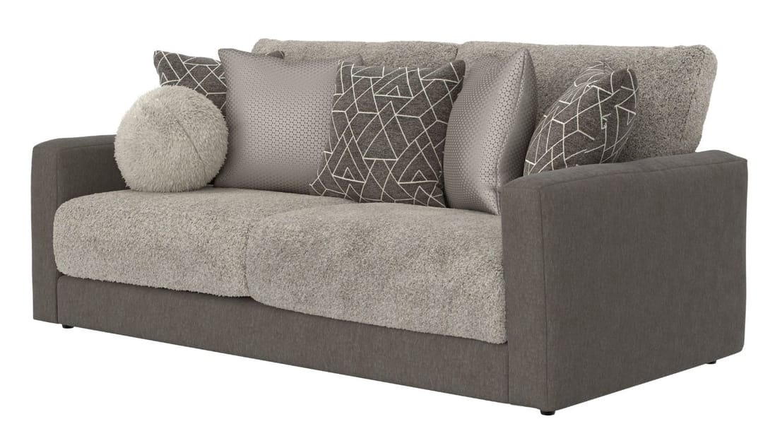 Reddington Sofa & Loveseat Set in Umber/Fawn