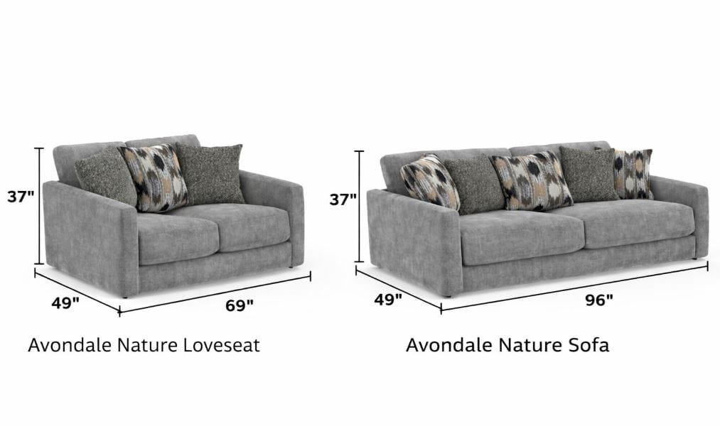 Avondale Nature Sofa & Loveseat Set