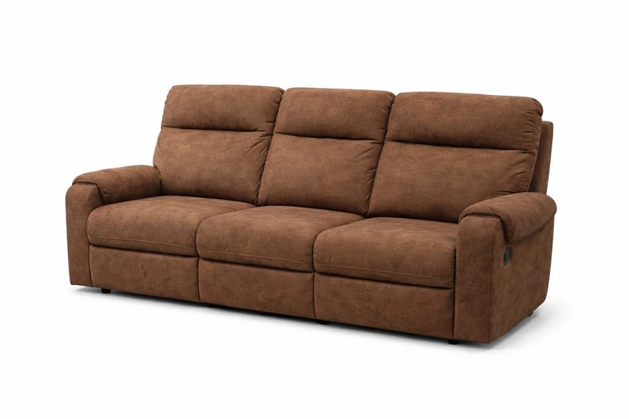 HARRINGTON BROWN MANUAL RECLINING SOFA & LOVESEAT SET