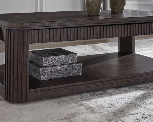 Carlibrie Lift Top Cocktail Table – Warm Brown