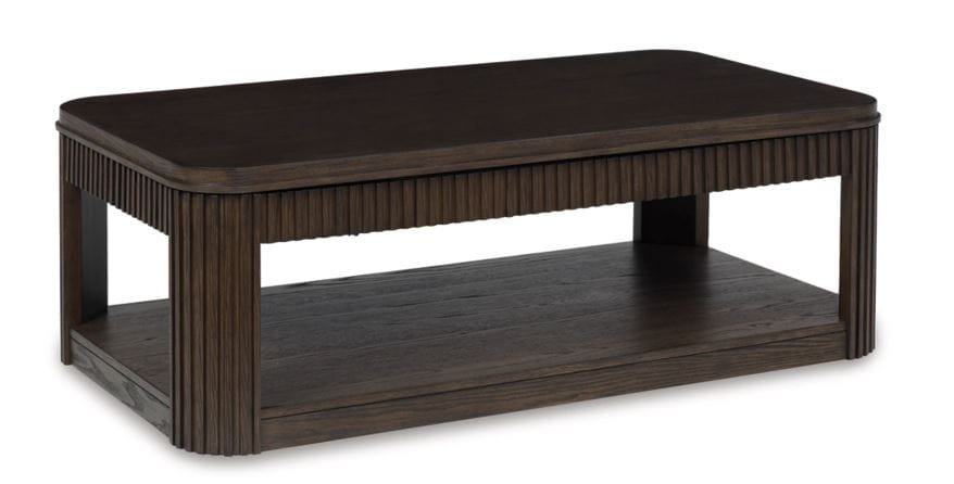Carlibrie Lift Top Cocktail Table – Warm Brown