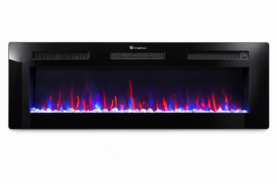 CHICAGO 60" WALL ELECTRIC FIREPLACE WITH HEATER