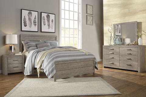 CULVERBACH QUEEN BEDROOM SET – QUEEN BED, DRESSER & MIRROR