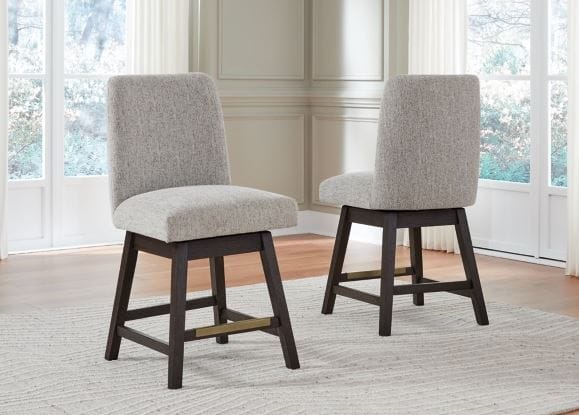 BURKHAUS UPHOLSTERED SWIVEL BARSTOOL