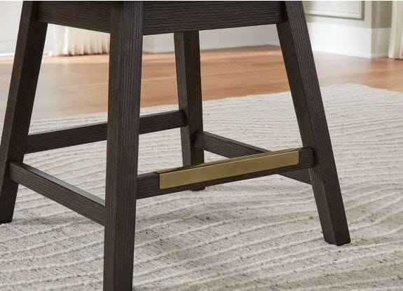 BURKHAUS UPHOLSTERED SWIVEL BARSTOOL