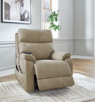 NEXT-GEN DURAPELLA POWER LIFT RECLINER – SAND