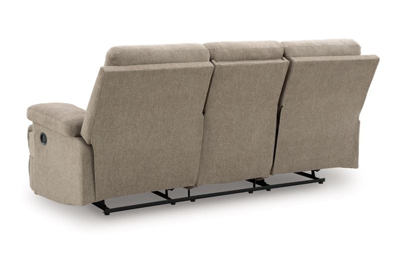 SIDE-SWIPE REC SOFA W/DROP DOWN TABLE