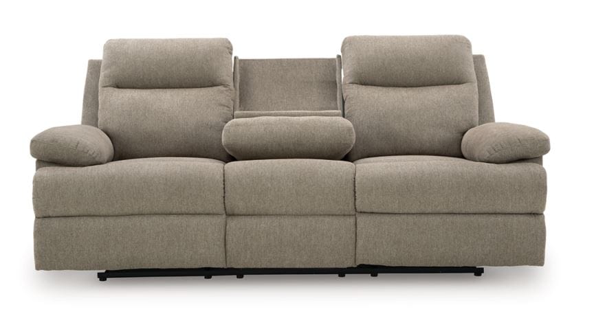 SIDE-SWIPE REC SOFA W/DROP DOWN TABLE
