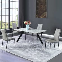 Alexandra 5-Piece Dining Set by Chintaly Imports