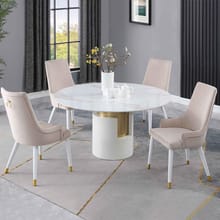 KAMILA - KENDALL 5 PC DINING SET CERAMIC TOP
