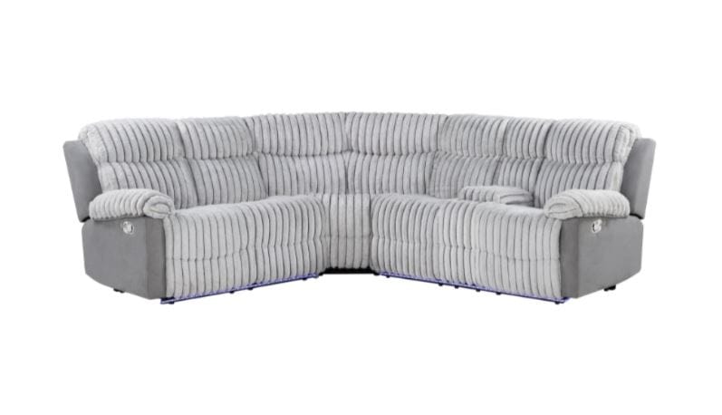 GREY SECTIONAL WITH LED