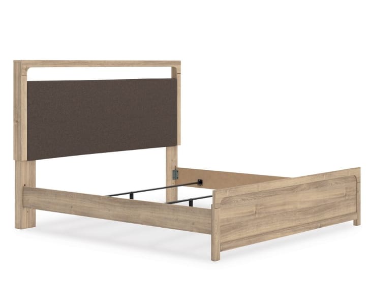 KINLANNI QUEEN UPHOLSTERED PANEL BED