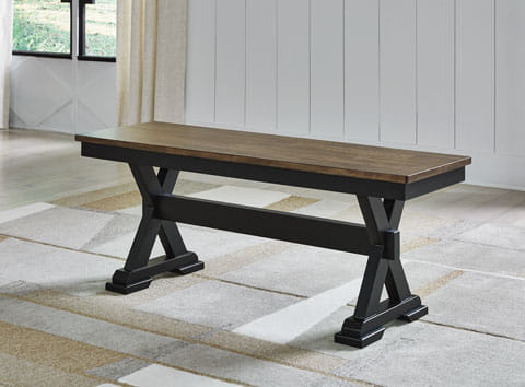 WILLOW DINING TABLE, 4 CHAIRS AND BENCH