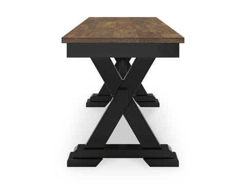 WILLOW DINING TABLE, 4 CHAIRS AND BENCH