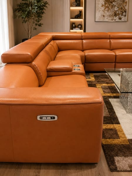 MONARCH PUMPKIN POWER MOTION SECTIONAL
