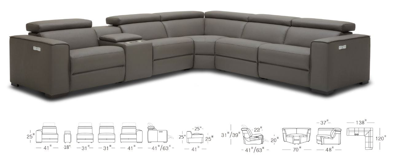 MONARCH PUMPKIN POWER MOTION SECTIONAL