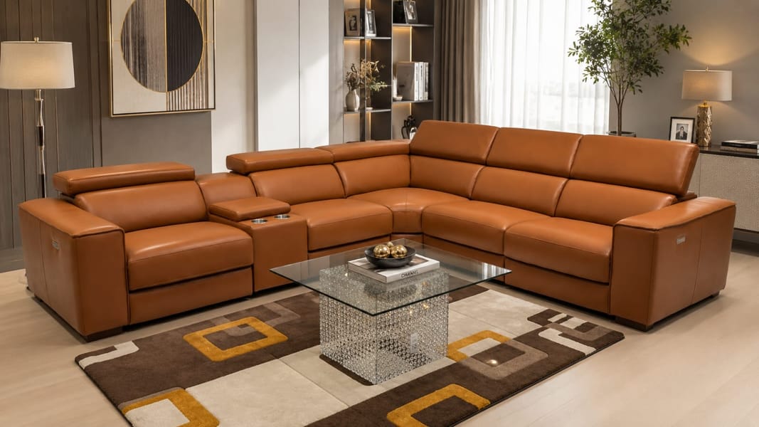 MONARCH PUMPKIN POWER MOTION SECTIONAL