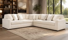 VERONA IVORY 3PC SECTIONAL