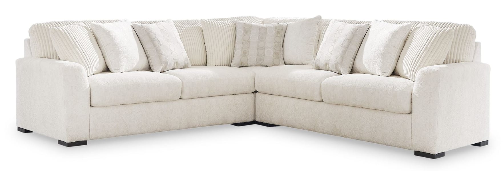VERONA IVORY 3PC SECTIONAL
