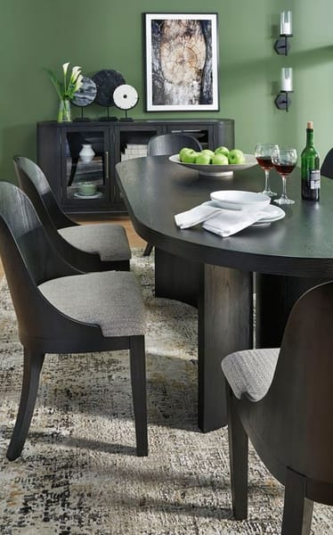 NOIR UPHOLSTERED DINING SIDE CHAIR (2/SN)