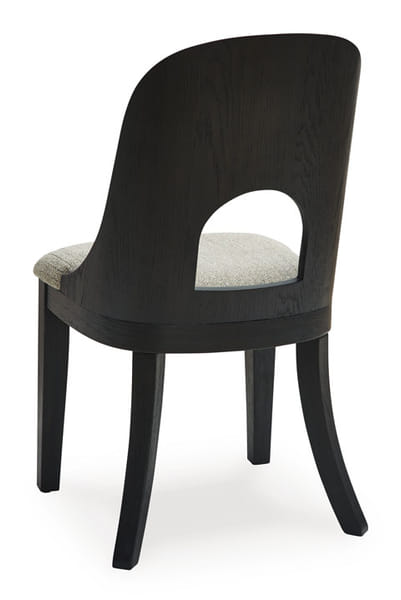 NOIR UPHOLSTERED DINING SIDE CHAIR (2/SN)