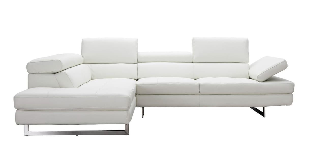 VALENTINO OFF-WHITE ITALIAN LEATHER SECTIONAL