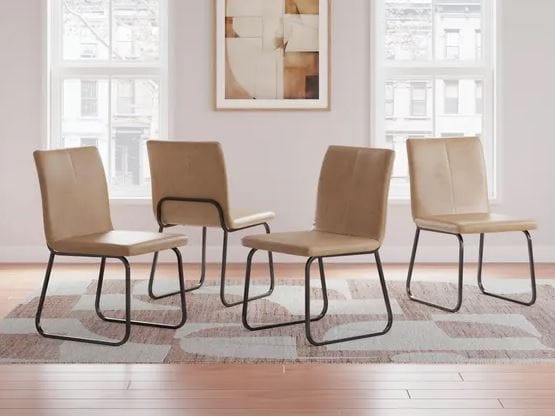 HARLOW TOAST UPHOLSTERED DINING CHAIR (4/CN)