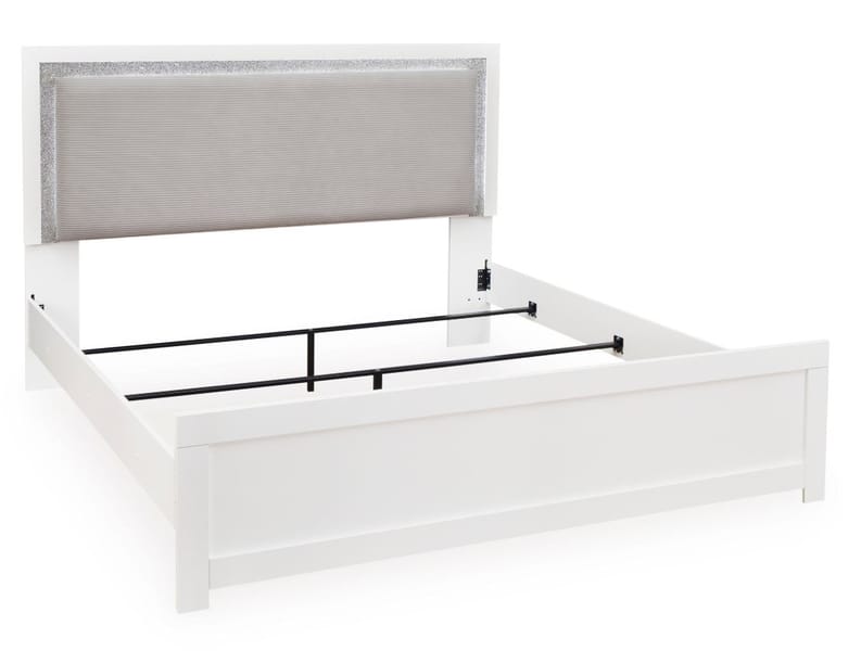 MAELORA FULL UPHOLSTERED PANEL BED WITH LED LIGHTING (copy)