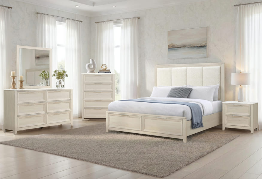 MARIAH BEIGE KING BED GROUP