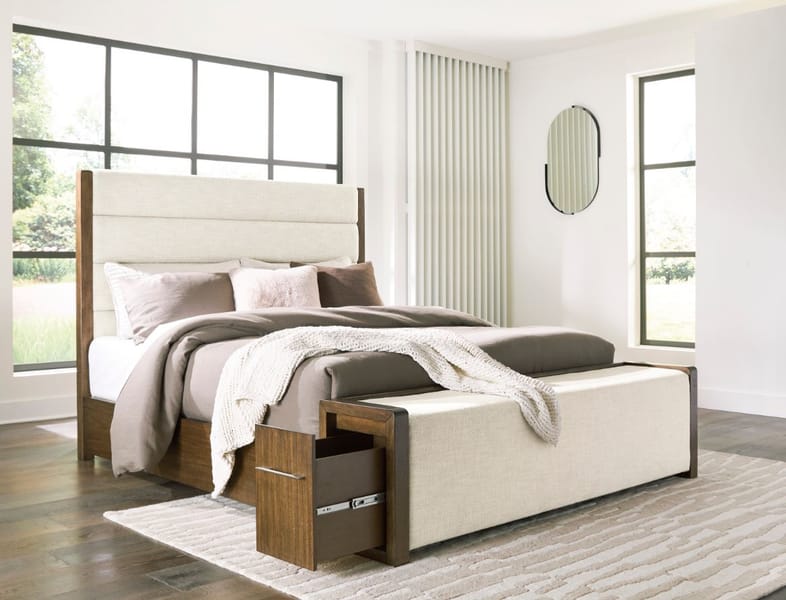 MARLOWE KING UPHOLSTERED STORAGE BED