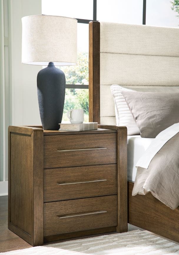 MARLOWE THREE DRAWER NIGHTSTAND