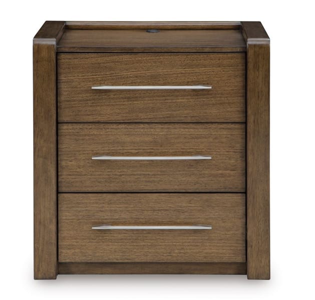 MARLOWE THREE DRAWER NIGHTSTAND