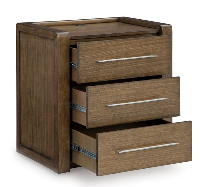 MARLOWE THREE DRAWER NIGHTSTAND