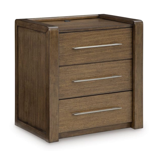 MARLOWE THREE DRAWER NIGHTSTAND