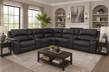 Sorrento Double Power Reclining Sectional - 3 Power recliners