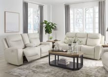 MINDANAO 2-PIECE POWER RECLINING LEATHER LIVING ROOM SET