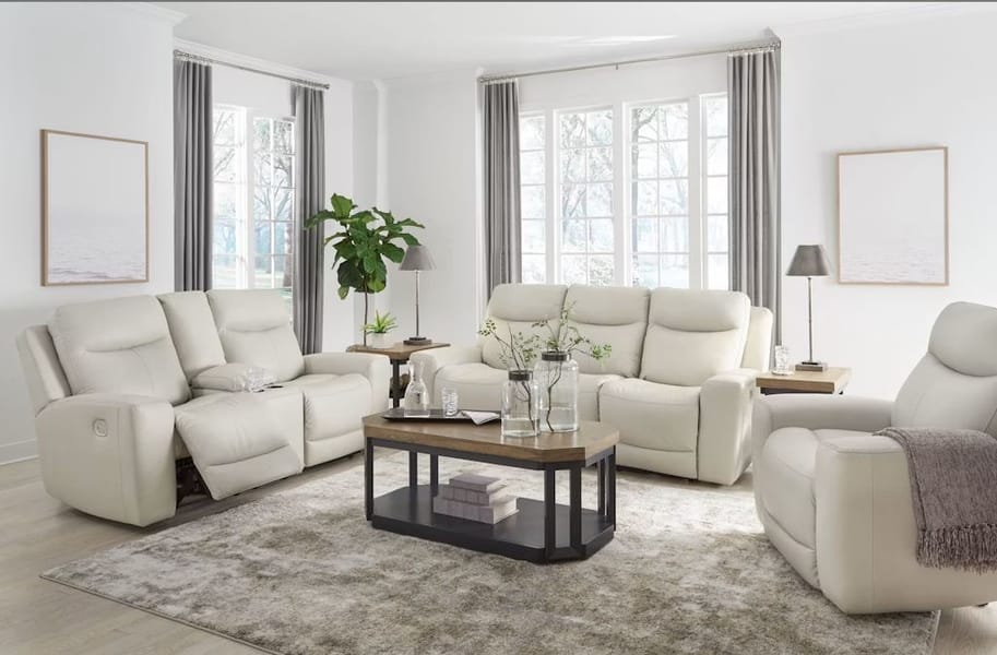 MINDANAO 2-PIECE POWER RECLINING LEATHER LIVING ROOM SET
