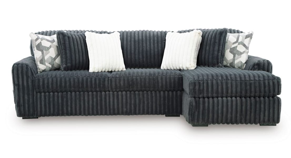 MIDNIGHT-MADNESS 2-PIECE SECTIONAL SOFA WITH CHAISE – DARK GRAY