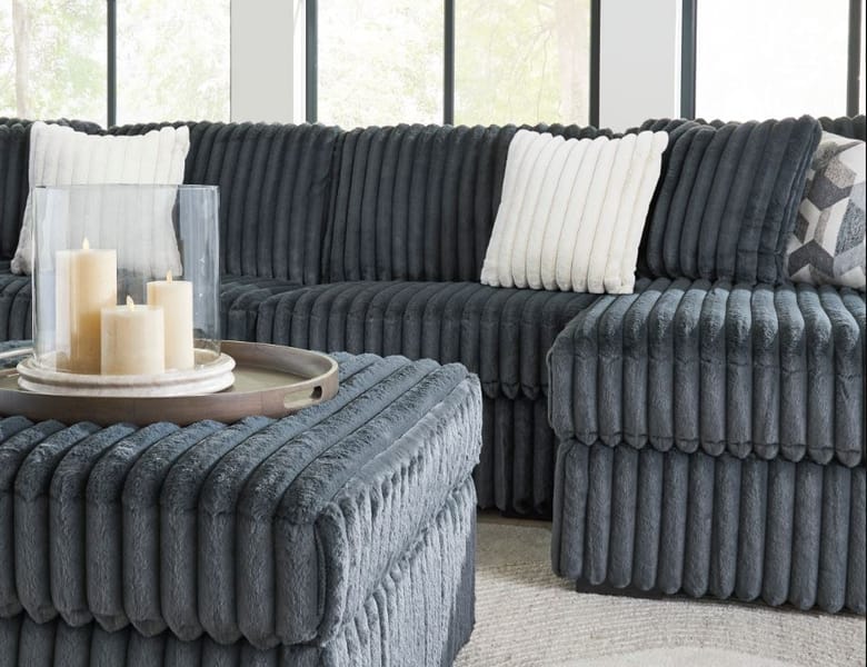 MIDNIGHT-MADNESS 2-PIECE SECTIONAL SOFA WITH CHAISE – DARK GRAY