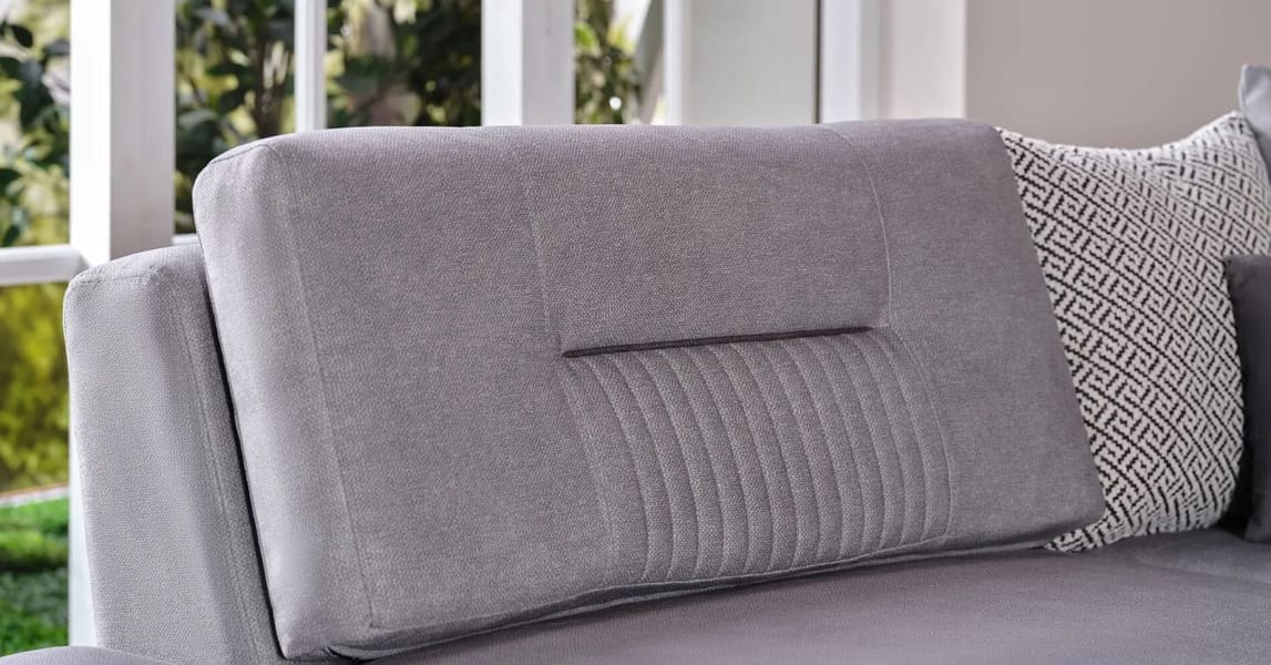 NOLIA L-SHAPE SLEEPER SECTIONAL SOFA – PALMA GRAY