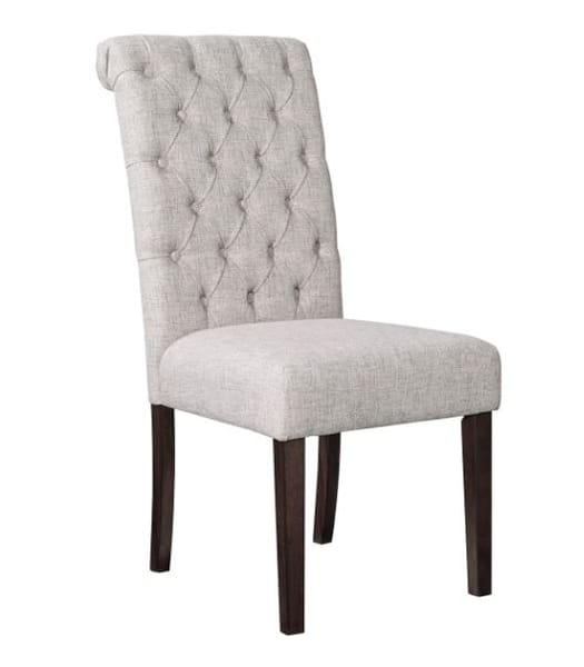 ADINTON CLASSIC UPHOLSTERED DINING CHAIR, LIGHT GRAY