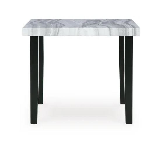 MARCELA MARBLE TOP COUNTER HEIGHT DINING TABLE – GRAY/BLACK
