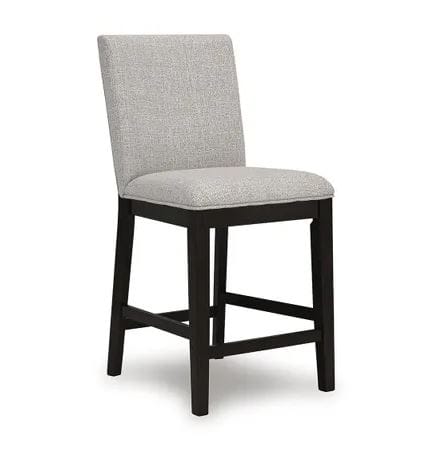 NOLAN UPHOLSTERED COUNTER HEIGHT BARSTOOL – DARK GRAYISH BROWN