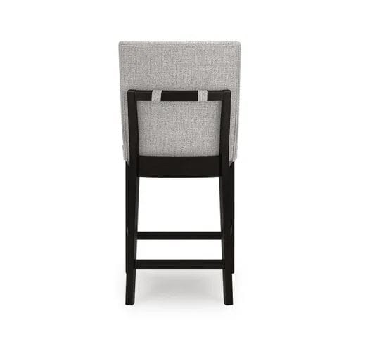 NOLAN UPHOLSTERED COUNTER HEIGHT BARSTOOL – DARK GRAYISH BROWN